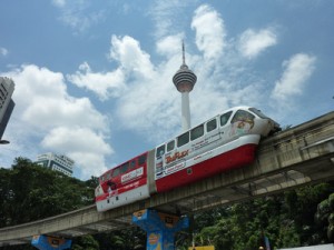 KL Tower and monorail, Kuala Lumpur